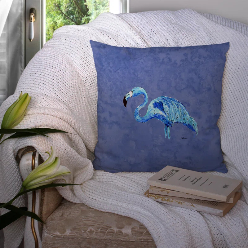 Caroline's Treasures Flamingo Indoor/Outdoor Throw Pillow