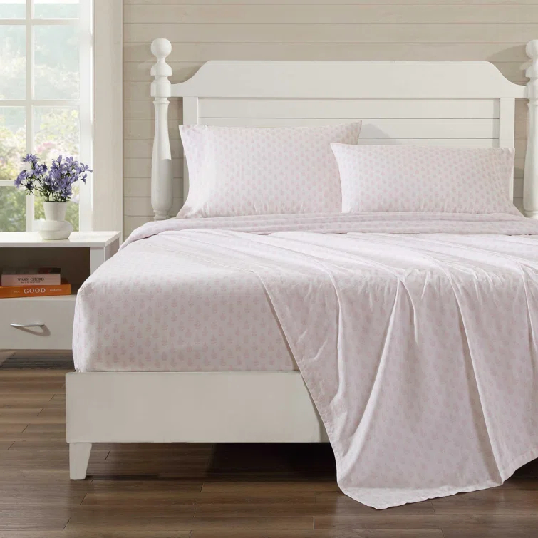 Laura Ashley Laura Ashley Printed Cotton Percale Sheet Set
