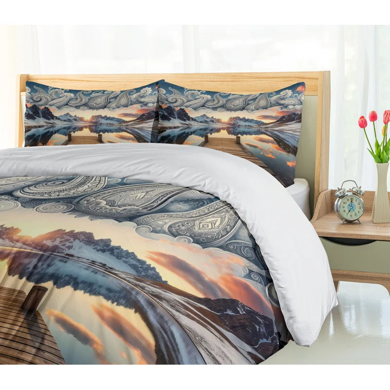 Ambesonne Lake Duvet Cover Set