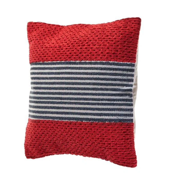 Evette Rios Throw Pillow Geometric Cotton Throw Pillow