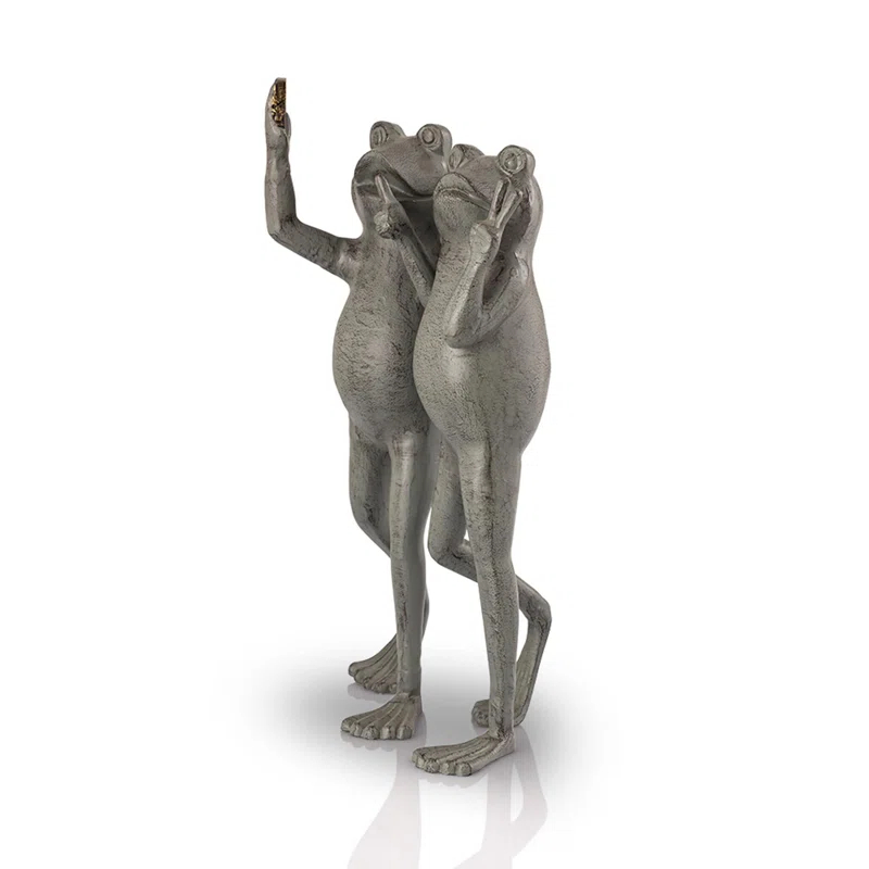 SPI Home Frog Aluminum Garden Statue