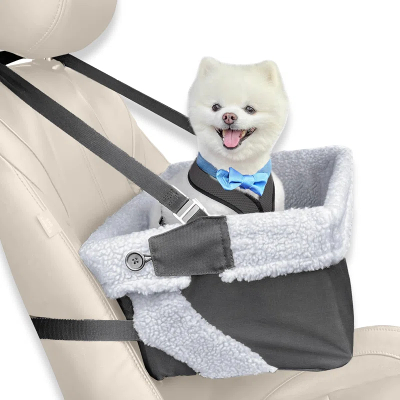 ATCHISON Washable, adjustable, and collapsible pet travel carrier bed