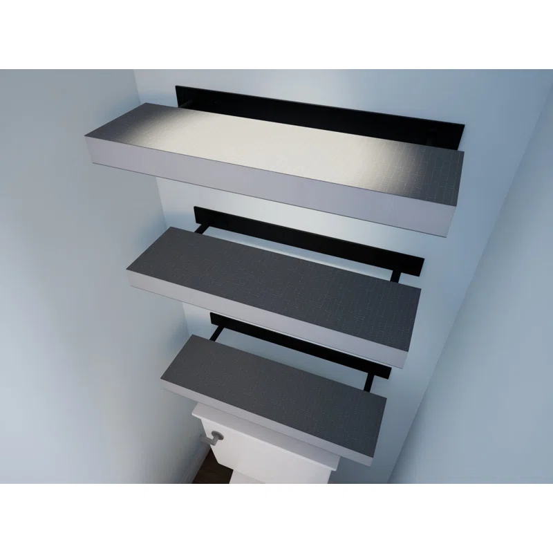 The Original Granite Bracket Ready-to-Tile Free Floating Shelf with Dural Board