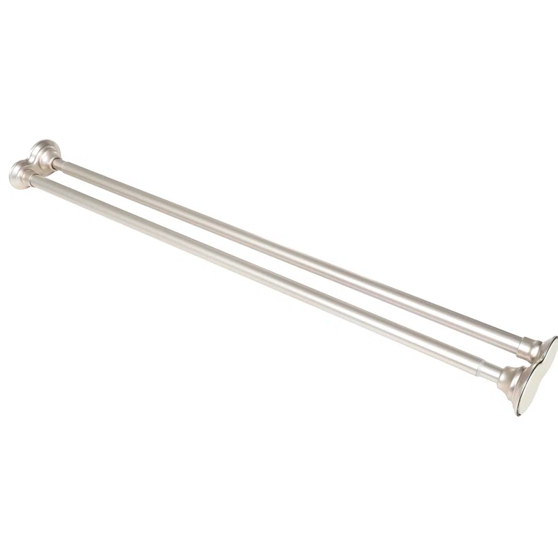 72'' Straight Tension Shower Curtain Rod & Hook Set