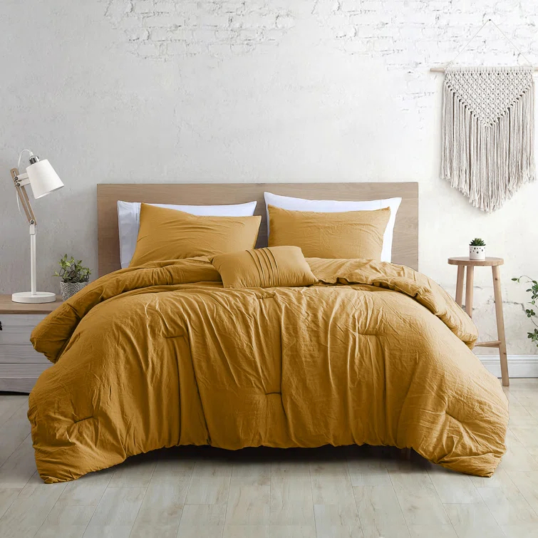 Modern Threads Modern Threads - Beck Comforter Set - Down Alternative Brushed Microfiber - Elegant All Season Bedspread Set - includes Comforter, Shams, & Decorative Pillow