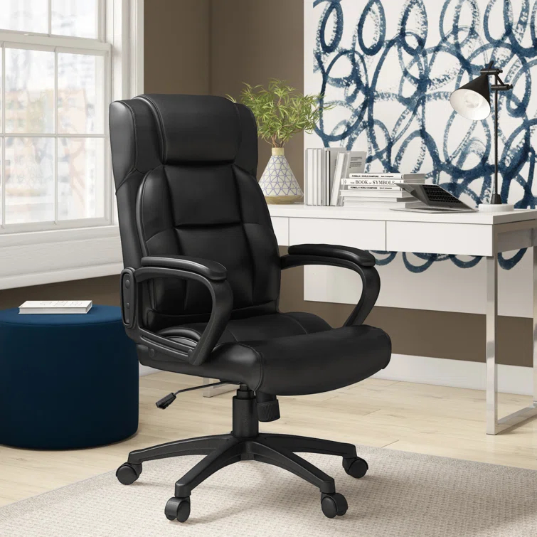 Lorell Soho High-Back Leather Executive Chair