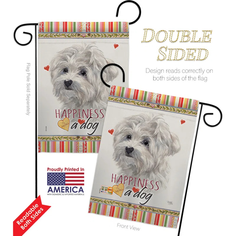 Breeze Decor Double Sided 18.5'' H x 13'' W Polyester Animal Garden Flag