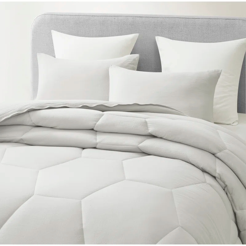 Washed Microfiber Bedding Standard Comforter Set