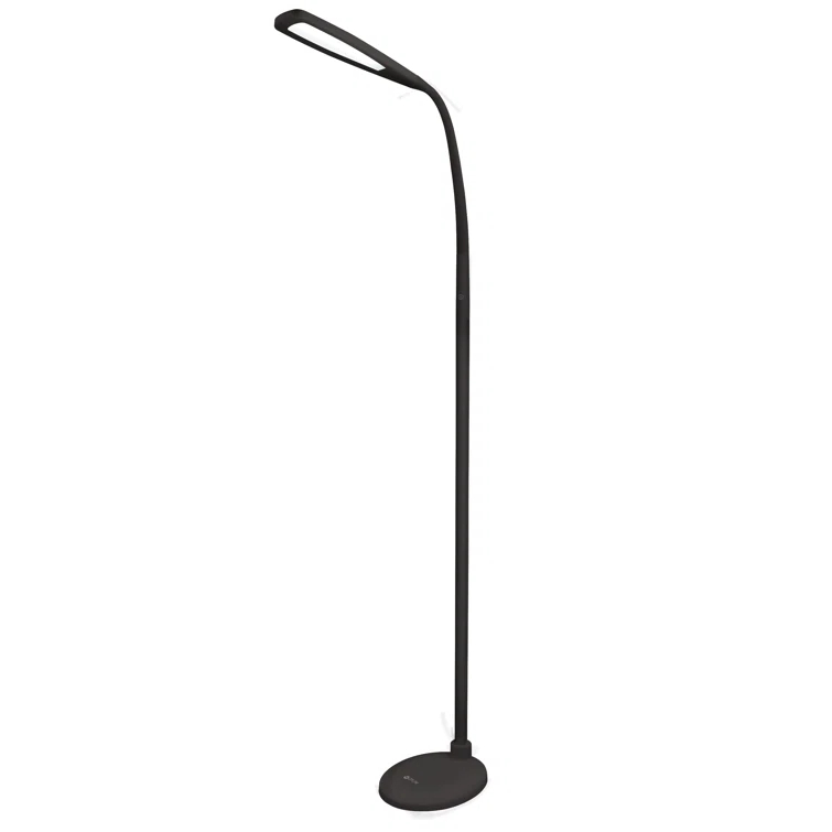 OttLite OttLite LED Standing Floor Lamp with Adjustable Flex Neck - Dimmable with 3 Levels