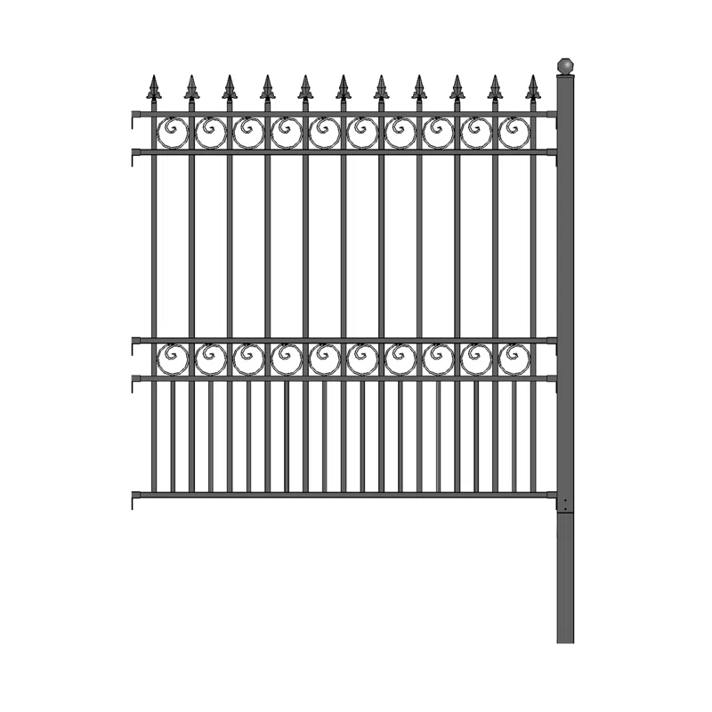 ALEKO 5 ft. H London Steel Fence Panel