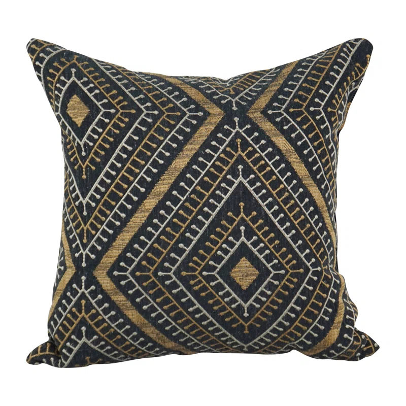 Blazing Needles Geometric Reversible Throw Pillow (Set of 2)
