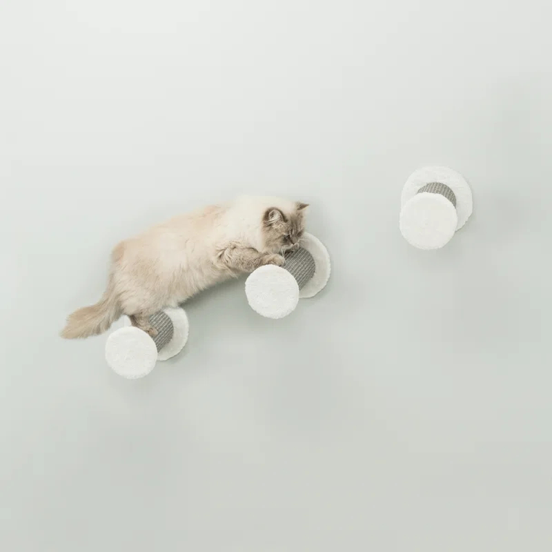 TRIXIE Wall Mount Cat Climbing Steps, Cat Furniture, Scratching Post, 3pcs