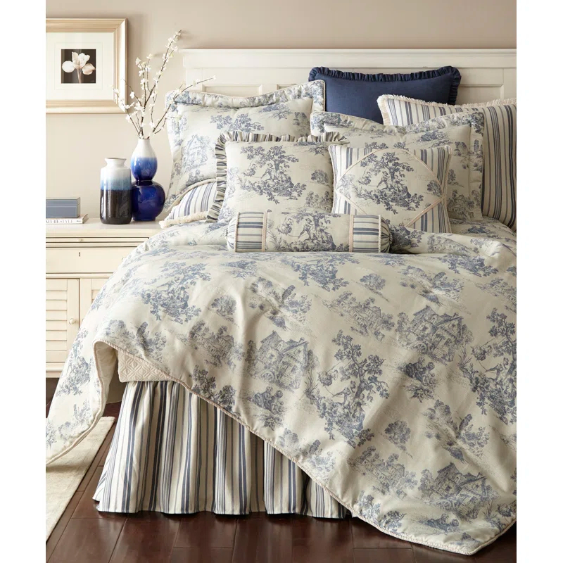 Austin Horn Classics Traditional Toile Comforter Set