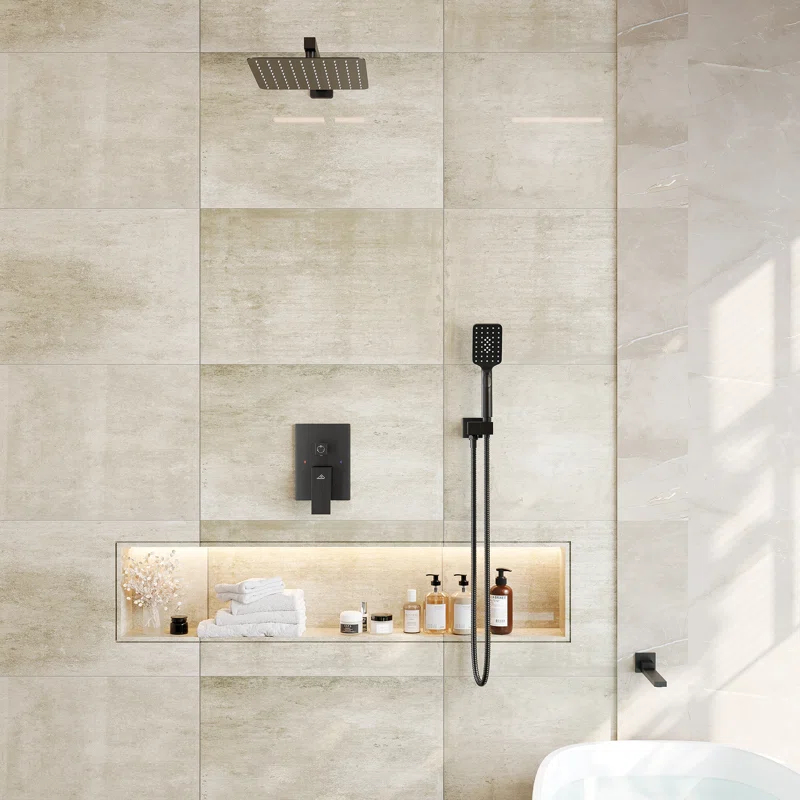 Shower Faucets & Systems All-In-One Kit with Rough in-Valve
