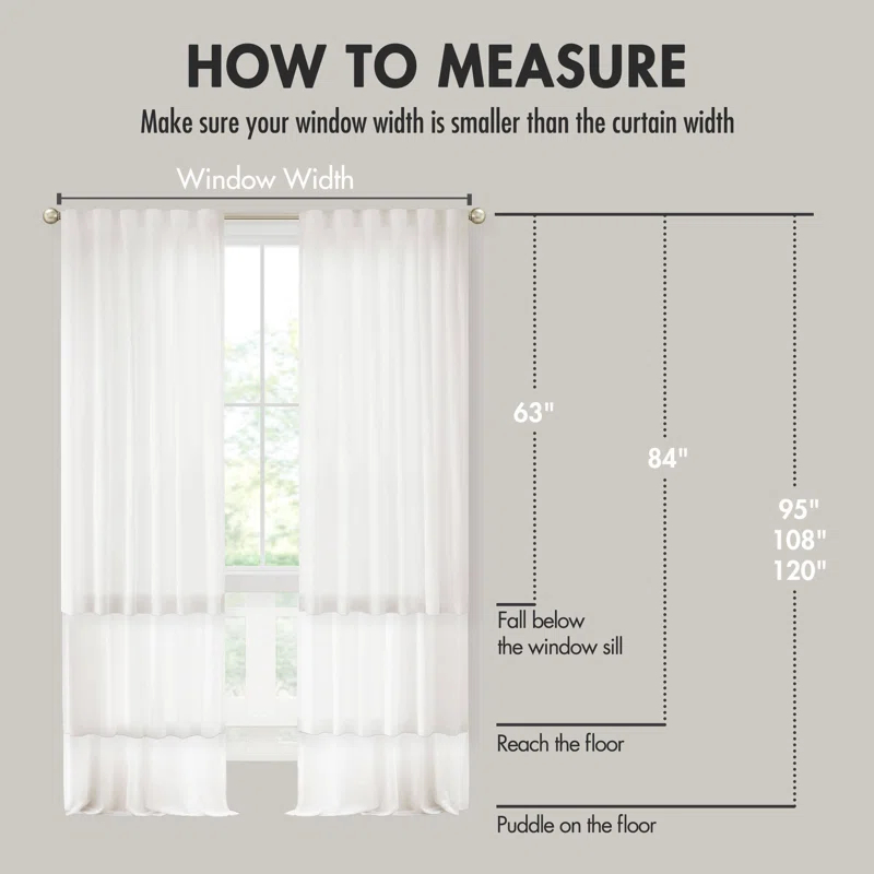Madison Park Lexus Rod Pocket With Back Tab Privacy Curtain Pair