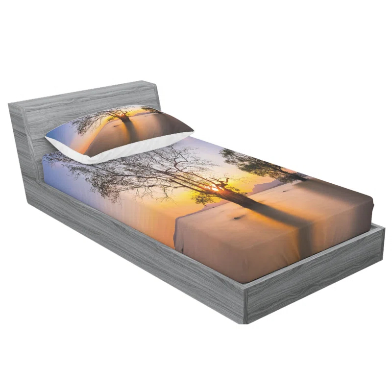 Ambesonne Microfiber Sheet Set (Set of 2)