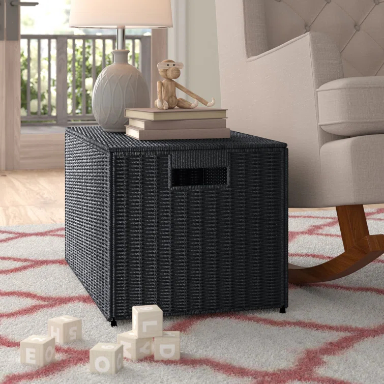 Household Essentials Woven Wicker Storage Chest
