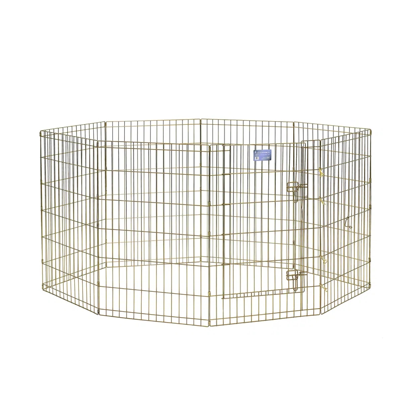Midwest Homes For Pets MidWest Homes for Pets Gold Zinc Exercise Pen/Pet Playpen with Door
