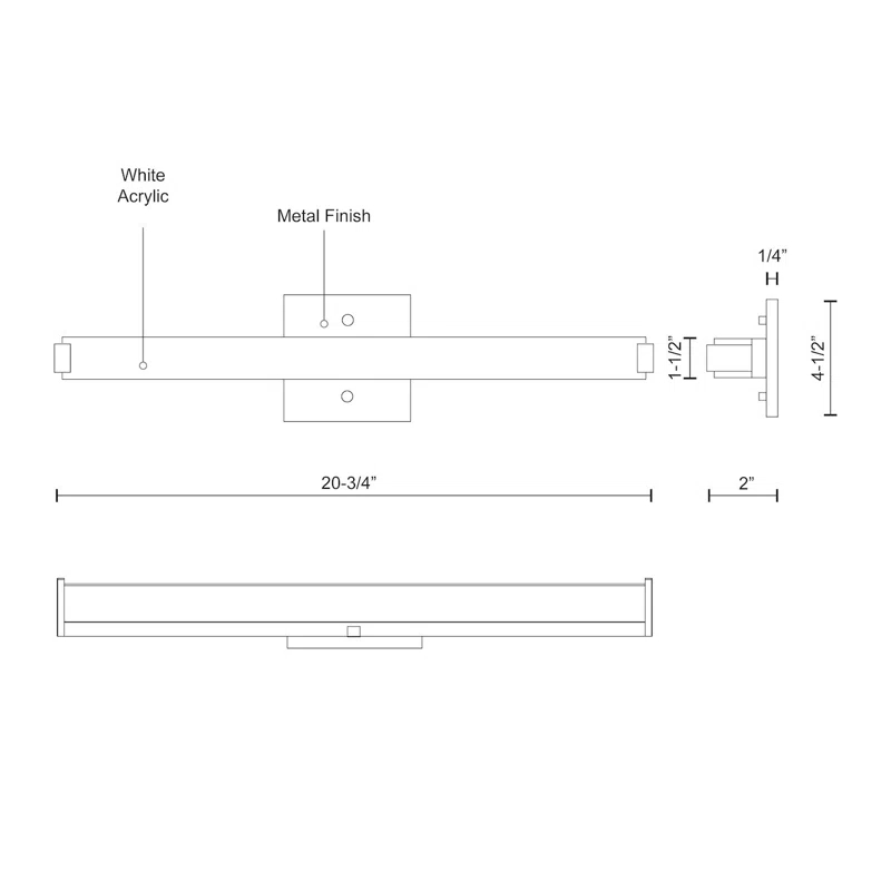 Kuzco Lighting Latitude Dimmable LED Bath Bar