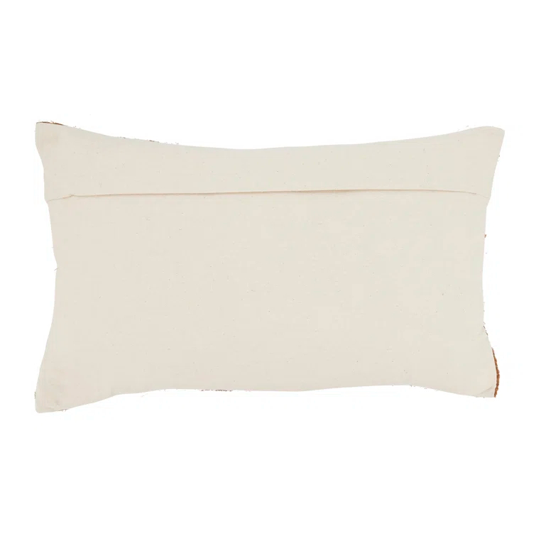 Saro Neela Collection Plaid Cotton Blend Pillow Cover
