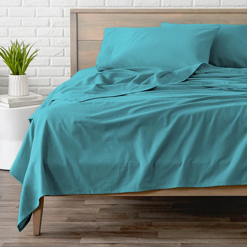 Bare Home Flannel Machine Woven Sheet Set