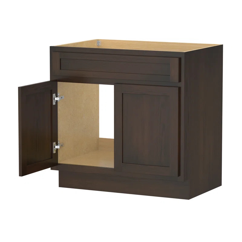 Home Beyond 36'' Single Bathroom Vanity Base Only in Brown