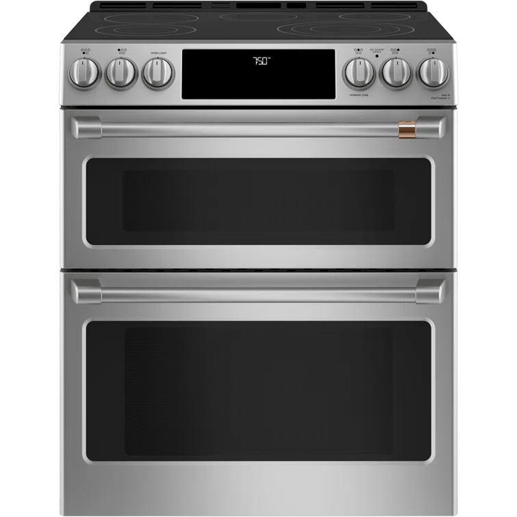Café Café 30" 6.7 cu. ft. Smart Slide-in Electric Range with Convection and Radiant Cooktop CES750P2MS1