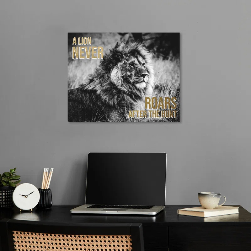 Notori Art Success Is Silent Canvas Motivational Quotes Print By Notoriart
