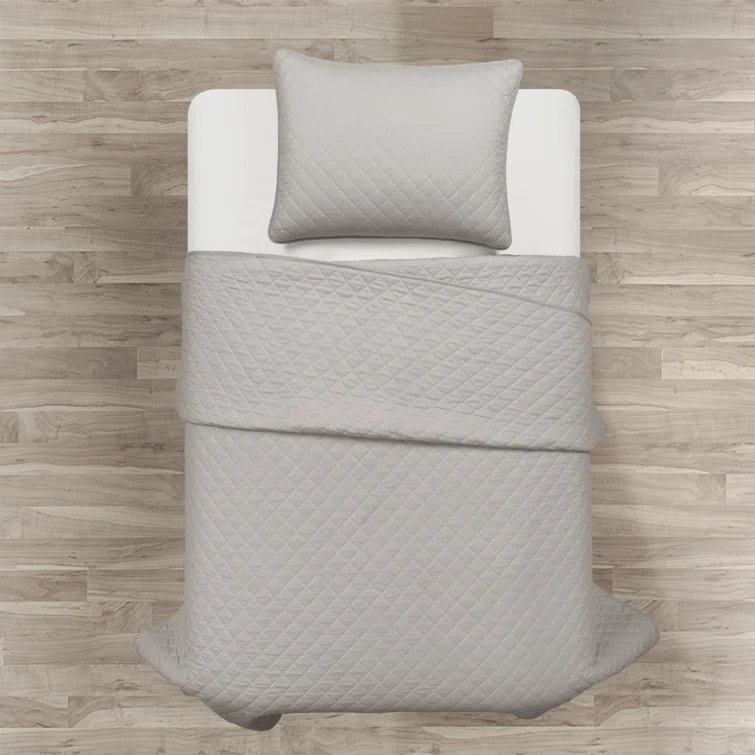 Lush Decor Ava Diamond Standard Cotton Modern & Contemporary Quilt Set