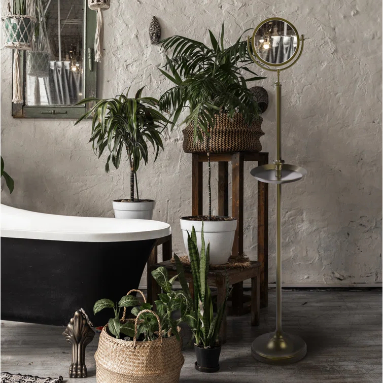 Darby Home Co Gober Metal Floor Mirror