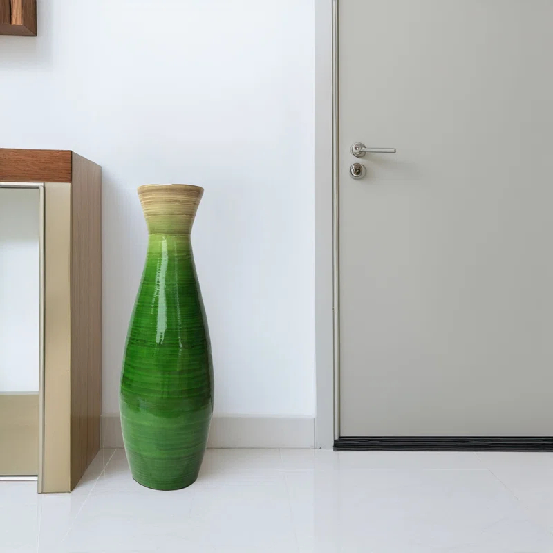 Uniquewise Handmade Wood Floor Vase