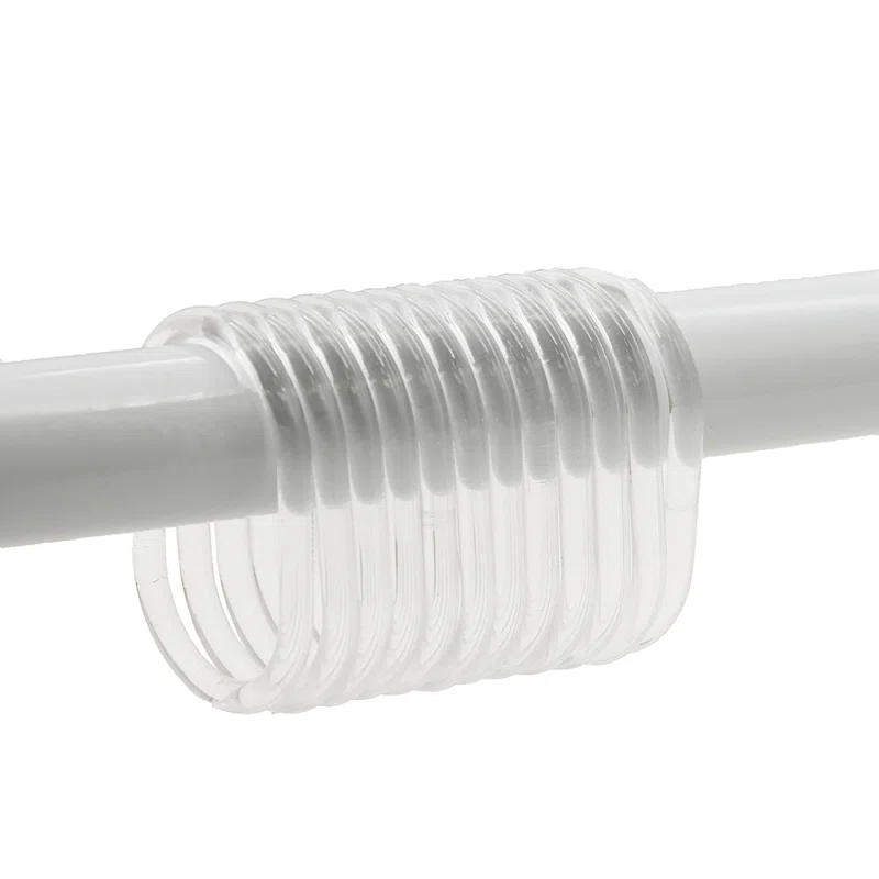 Evideco Solid Plastic Shower Curtain Hooks Rings & Reviews | Wayfair