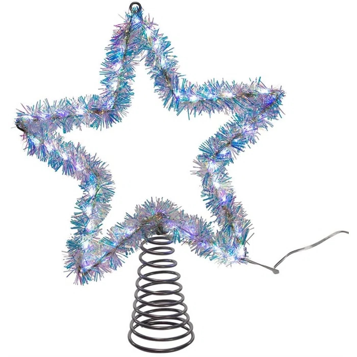 Kurt Adler Metal Astrology & Stars Tree Topper - Lighted