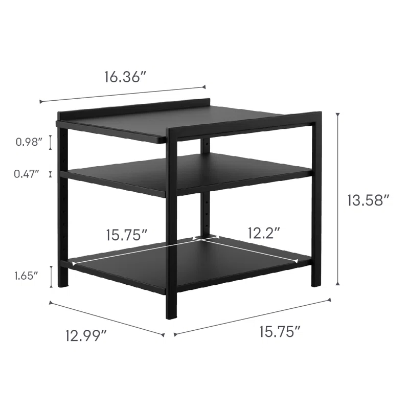 Yamazaki Home Yamazaki Home Three-Tier Cabinet Storage Rack, Steel, Adjustable