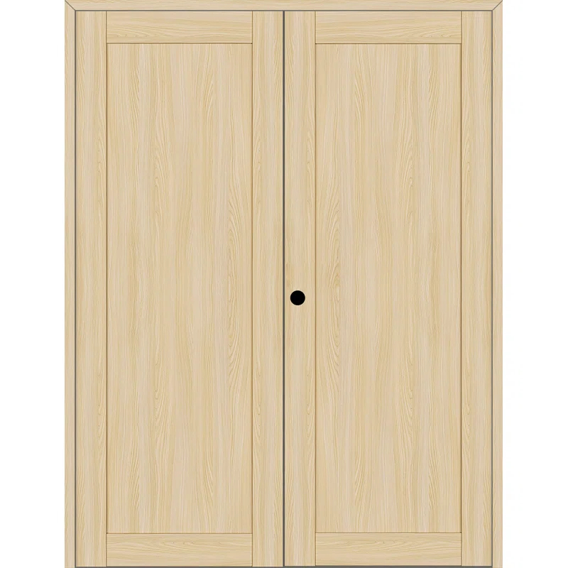 Belldinni 1 Panel Shaker Manufactured Wood Paneled Double Swing Interior Door