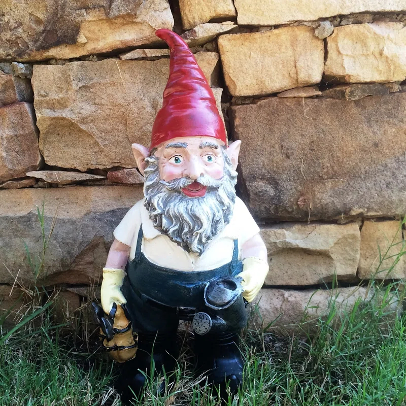 HomeStyles Nowaday Gnome Gardener Garden Statue