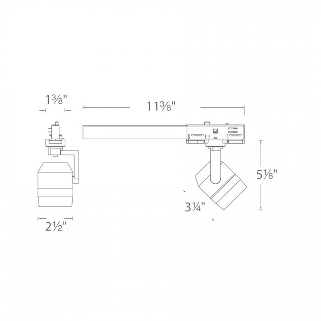 WAC Lighting Paloma LED Adjustable Track Head WTK-LED512F-27-WT