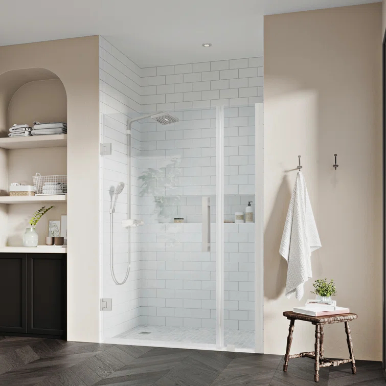 Ove Decors Endless Tampa-Pro 31" W x 72" H Alcove Frameless Shower Kit, Door, Panel TP0110200