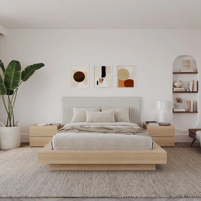 Nexera Julian 4-Piece Upholstered Queen Size Bedroom Set | Wayfair