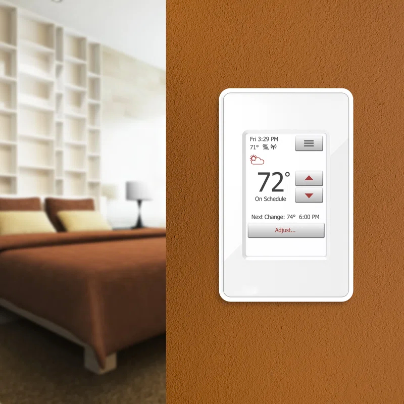WarmlyYours WarmlyYours NSpiration Series Of Controls Smart Programmable Thermostat White