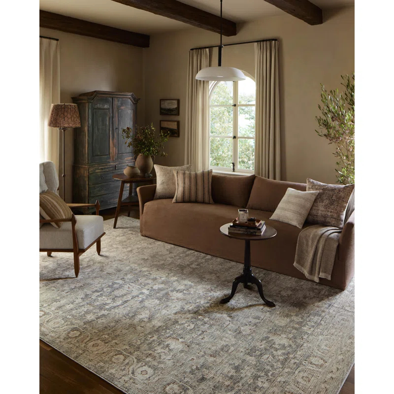 Amber Lewis x Loloi Honora Slate / Beige Area Rug