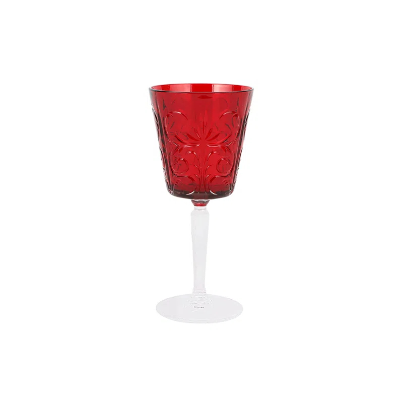 VIETRI Barocco 8 oz. Ruby Wine Glass