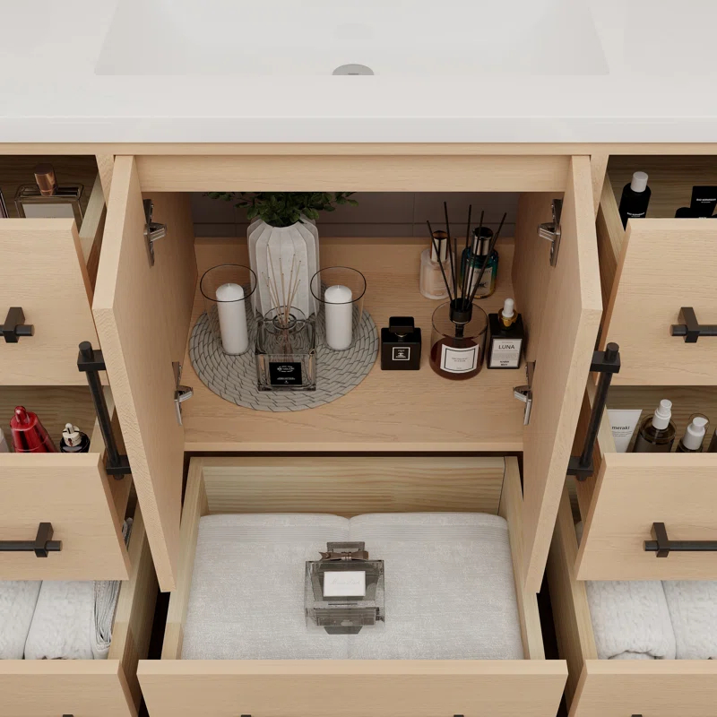 MEBO Victoria 47.2'' Single Bathroom Vanity with Acrylic Top