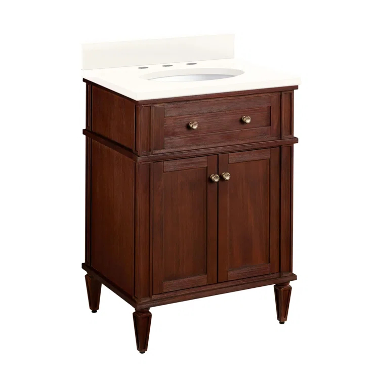 Signature Hardware 24" Elmdale Single Bathroom Vanity Set with Oval Undermount Sink