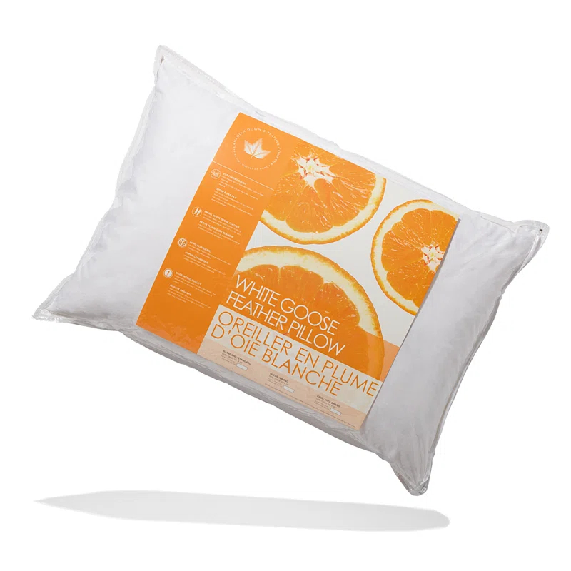 Canadian Down & Feather Company White Goose Feather Pillow - 2 Pack (Set of 2)