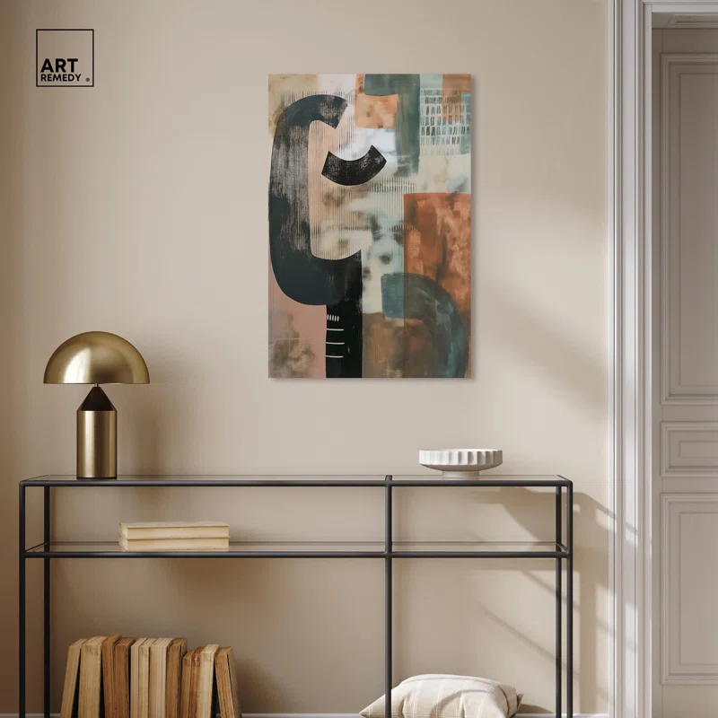 Art Remedy Arcane Hues II Canvas Folk Abstract Art by Art Remedy | Wayfair