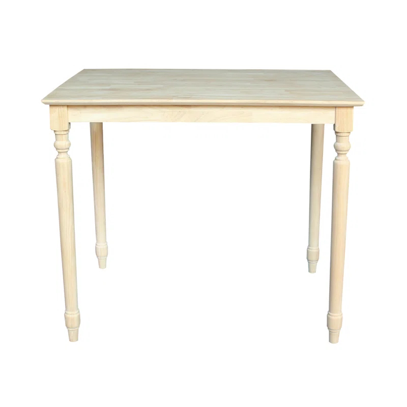 International Concepts Turned Counter Height Solid Wood Dining Table