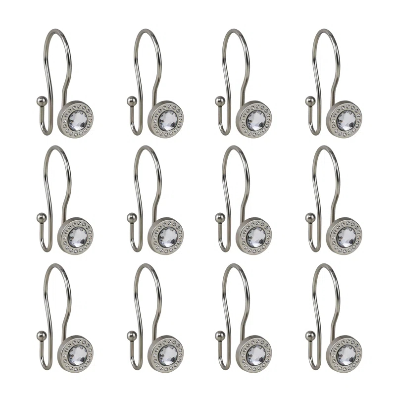 Utopia Alley Zinc Shower Curtain Hook (Set of 12)