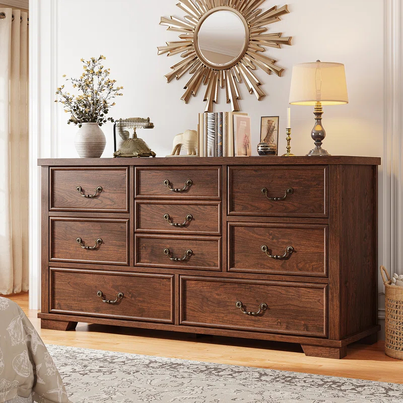 Charlton Home® Dresser For Bedroom With 9 Drawers