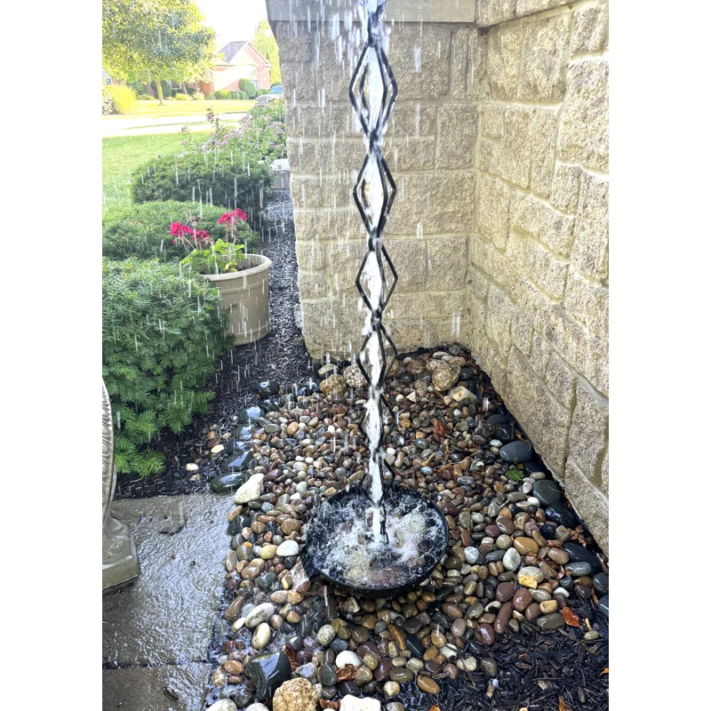 U-nitt Diamond Rain Chain 8.5 ft